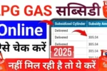 Lpg gas Subsidy check